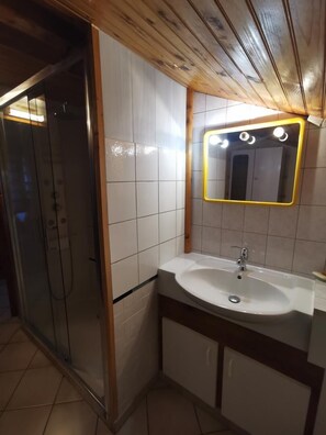 Shower, hair dryer