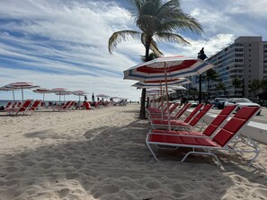 På stranden