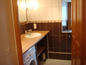 Shower, hair dryer