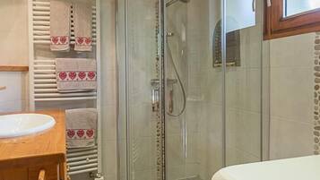 Shower, hair dryer