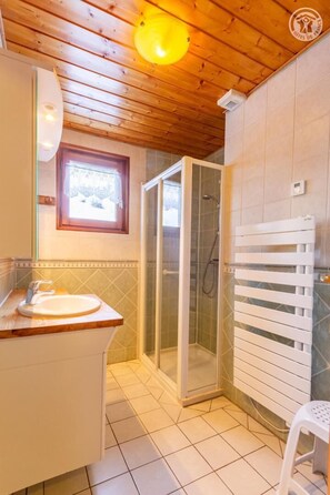 Shower, hair dryer