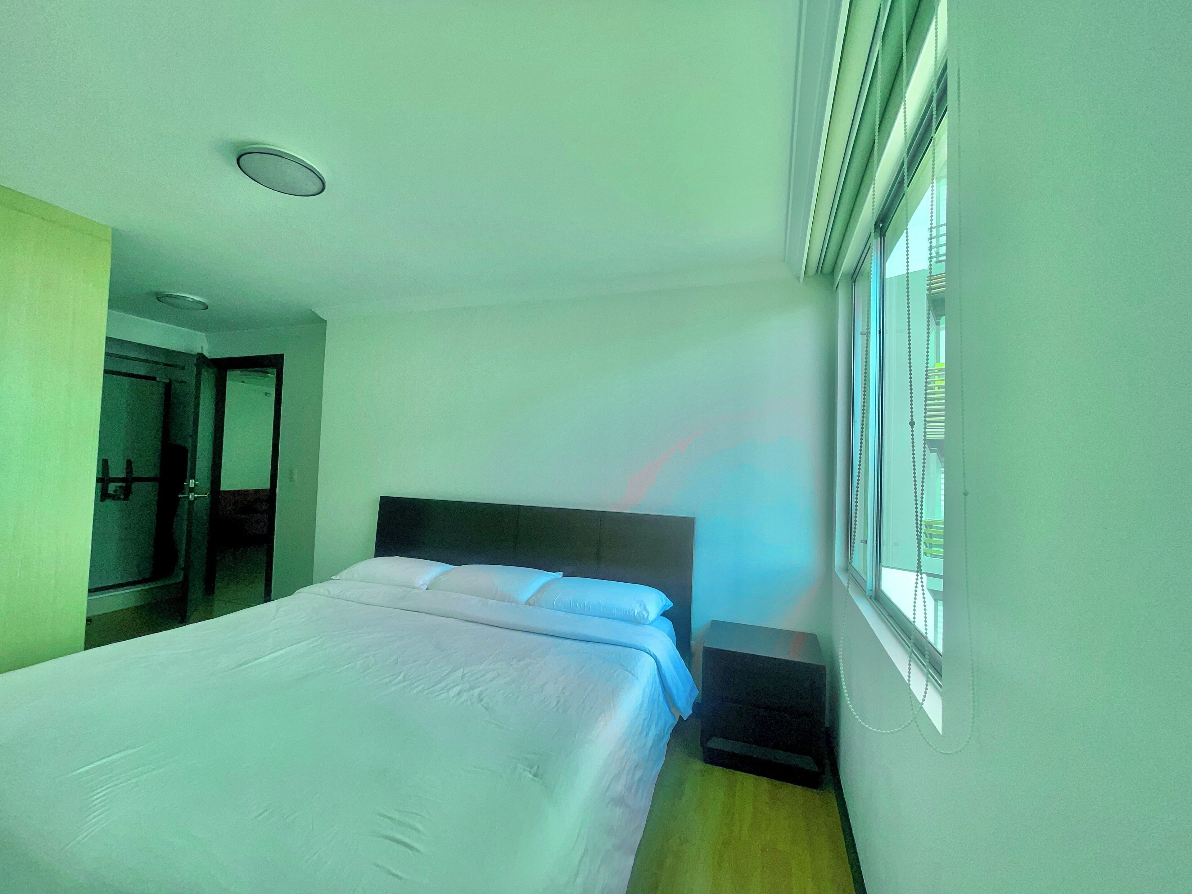 Apartamento conforto, 2 quartos, vista para a cidade | 2 quartos, cortinas blackout, ferros/tábuas de passar roupa