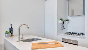 Microwave, oven, stovetop, toaster