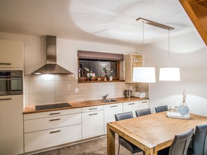 Fridge, microwave, dishwasher, toaster