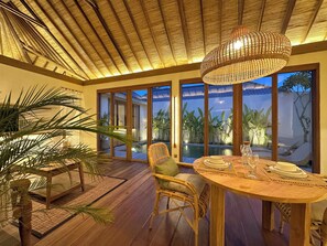 BoBos Villa Echo 8 | Living area | Flat-screen TV, offices - BoBos Echo (Canggu)