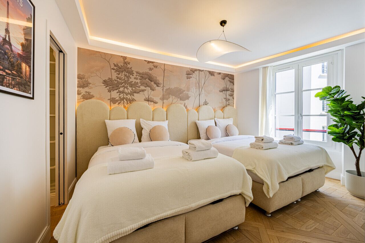 2 chambres, fer et planche à repasser, Wi-Fi gratuit, draps fournis