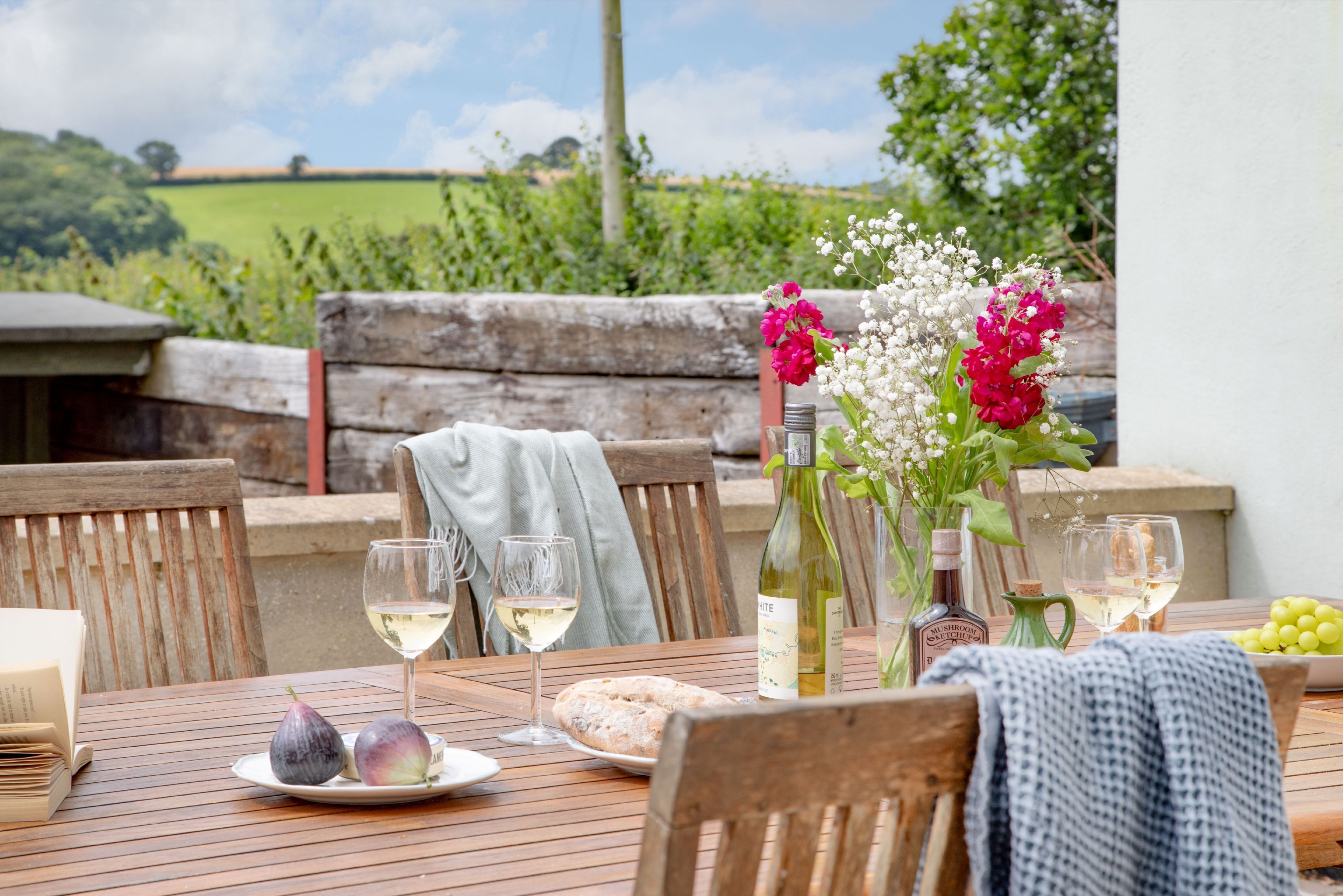 Enjoy sunny afternoons out on the patio area