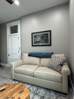 Living area - Stadium Stay #3, Walk to Lucas oil Stadium and convention center, free parking.  (Indianapolis)
