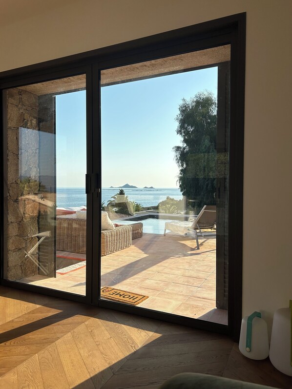 Blick von der Unterkunft