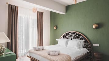 Deluxe-Doppelzimmer, Balkon, Blick auf den Innenhof