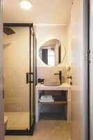 Classic Double Room, City View | Bathroom | Shower, rainfall showerhead, hair dryer, slippers