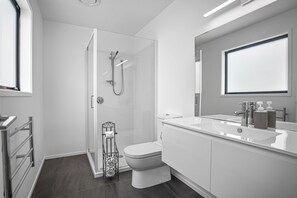 Shower, hair dryer