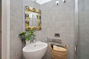Shower, hair dryer