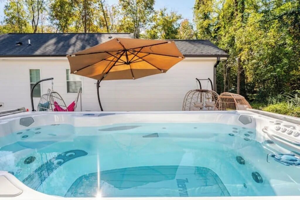 Piscina externa, piscina aquecida