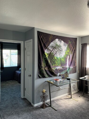 Charming 3bed 2.5 bth, Cozy,close to DIA, 2 Car Garage, Great Back yard AC, WiFi