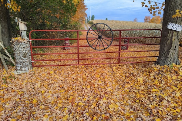 Gated entrance to Cottage on the Pond