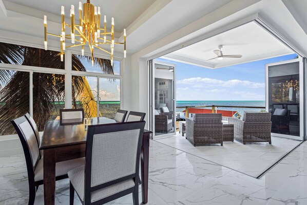 Luxury Condo, 2 Bedrooms, Beachfront | Terrace/patio