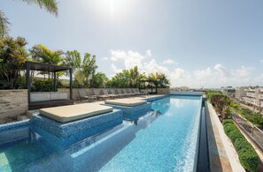 Piscine intérieure, piscine extérieure