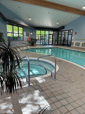 Indoor pool, a heated pool