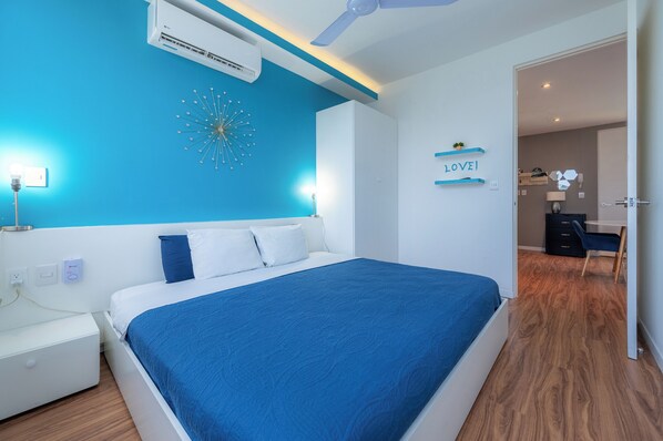 2 bedrooms, desk, iron/ironing board, free WiFi