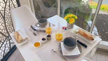 Petit déjeuner continental compris tous les jours