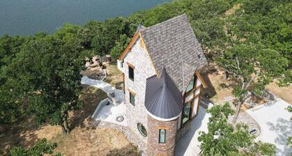 One of a kind Castle on picturesque Skiatook Lake with a Rapunzel exterior look