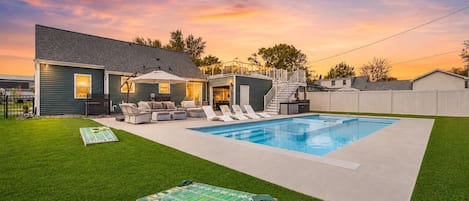 A heated pool