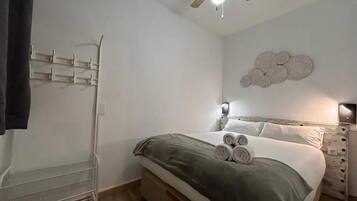 1 bedroom, iron/ironing board, Internet, bed sheets