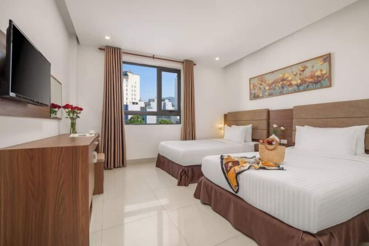 Minibar, desk, blackout curtains, soundproofing