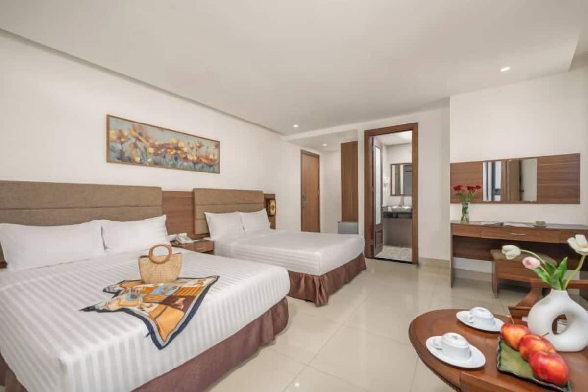 Minibar, desk, blackout curtains, soundproofing