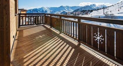 Apartment for 6 people in a new residence on the slopes