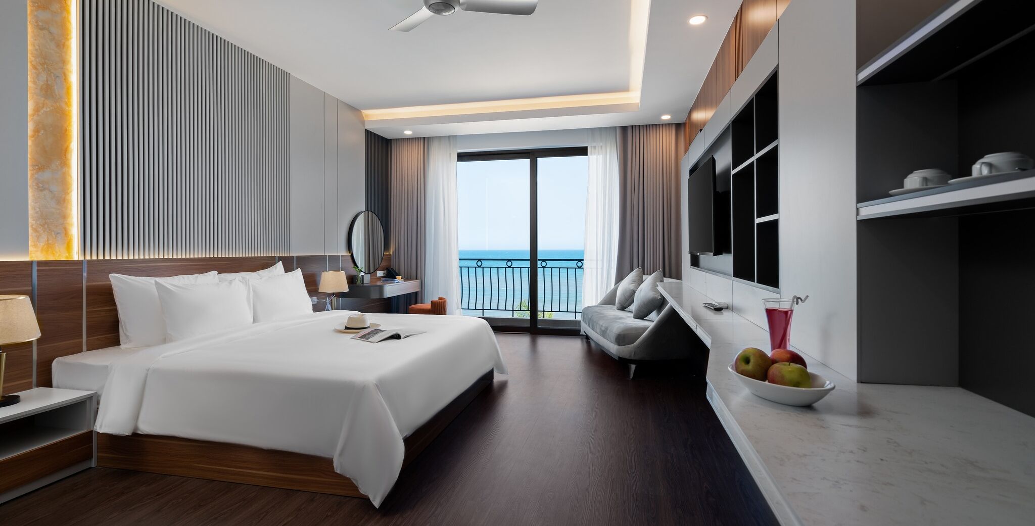 Suite, Balcony, Beach View | Minibar, desk, blackout drapes, soundproofing