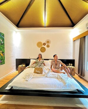 Luksusbungalow | Skrivebord, skrivebord for bærbar PC og wi-fi (inkludert)