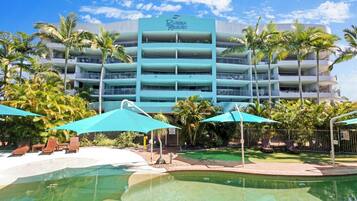 Piscina externa, piscina aquecida