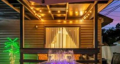 Family Fun Backyard Oasis Hot Tub Games BBQ