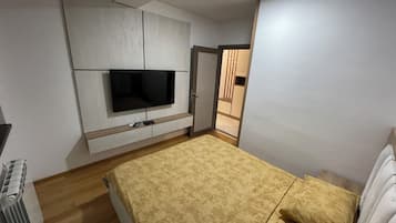 Departamento Deluxe, balcón | 2 habitaciones, escritorio y espacio para trabajar con laptop
