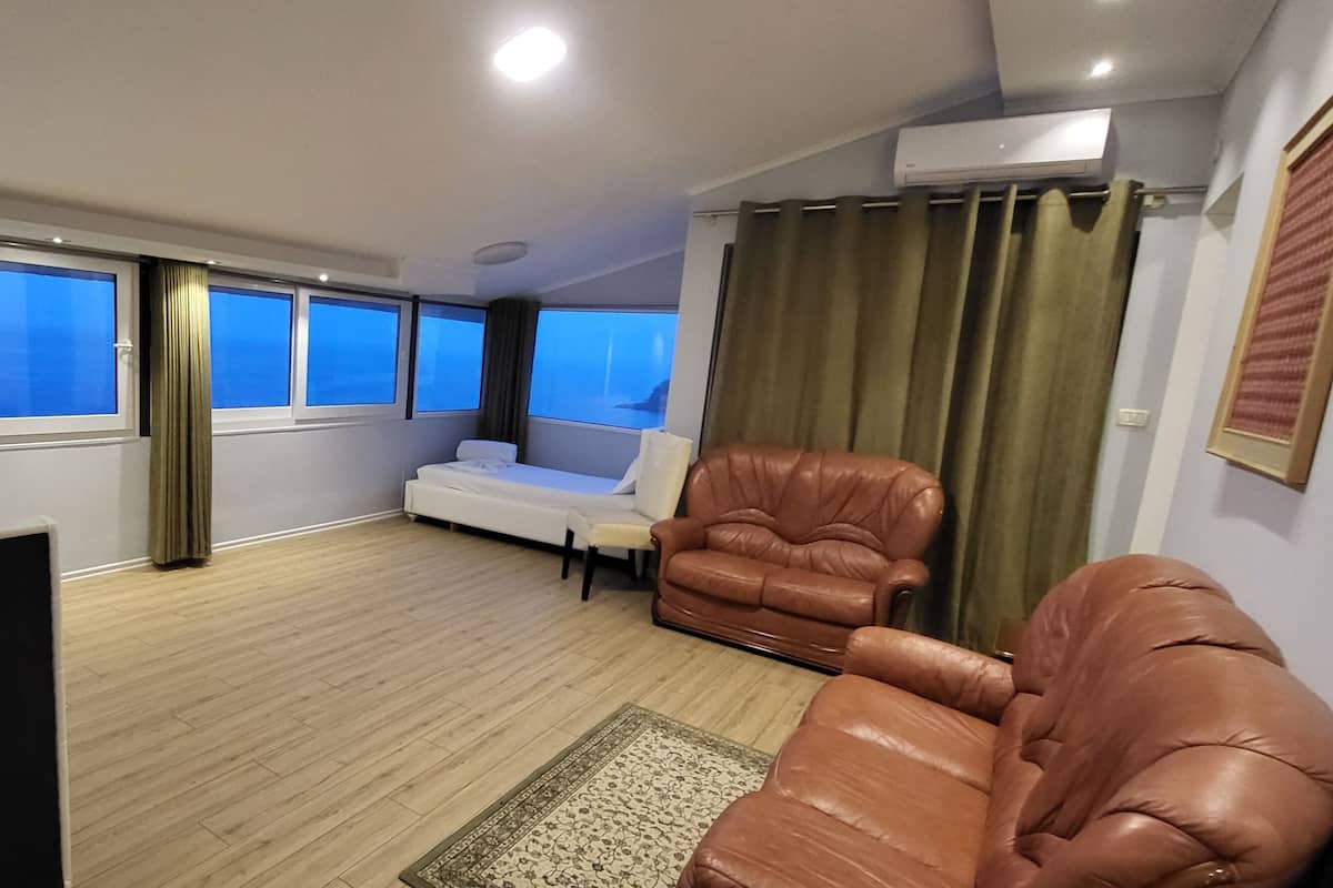 Suite Confort, balcon, vue plage