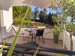 Room, 1 Bedroom, Smoking, Balcony | Outdoor dining - Room-studio With Sea Views and Large Ter (Ulcinj)