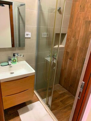 Room, 1 Bedroom, Smoking, Balcony | Bathroom - Room-blue Studio With Sea View (Ulcinj)