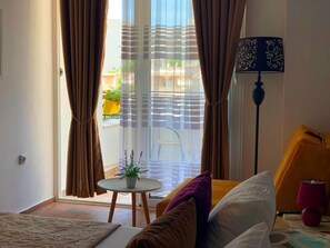 Room, 1 Bedroom, Smoking, Balcony | Living area - Room-blue Studio With Sea View (Ulcinj)