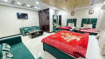 Deluxe-suite | 1 soveværelse, lydisolering, strygejern/strygebræt, gratis Wi-Fi