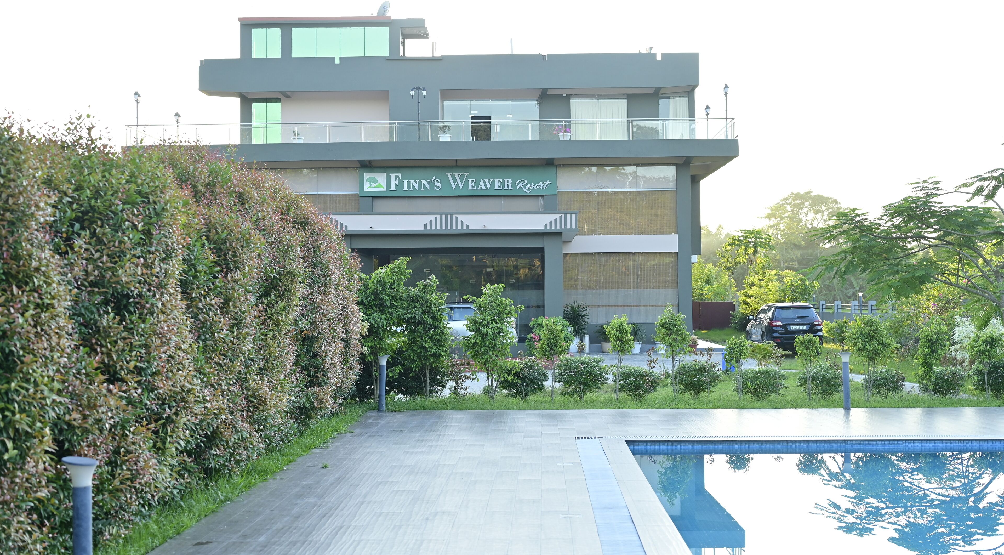 Blick von der Unterkunft