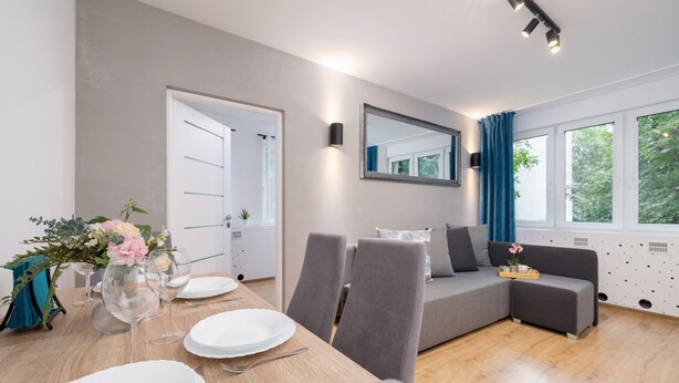 Apartment, 1 Bedroom, Kitchen | Living room