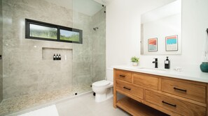 Shower, hair dryer, towels - Ocean View Home sleeps 12 in Premier Gated Community (Tamarindo)