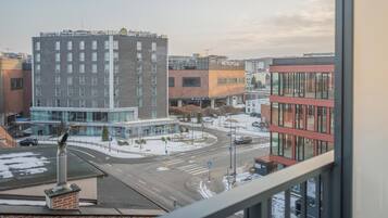 Compact studio with balcony | Blick vom Balkon