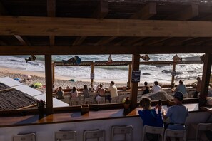 En la playa 