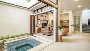 43-inch flat-screen TV with digital channels, TV