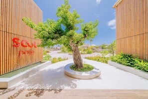 Overnatningsstedets facade