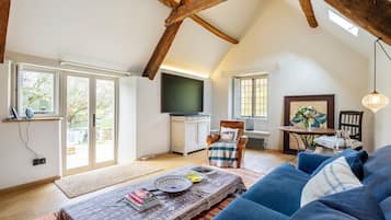 TV connectée, cheminée