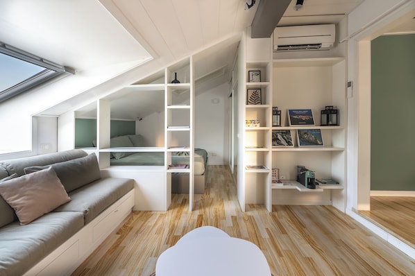 1 soverom, strykejern/-brett, wi-fi (inkludert) og sengetøy